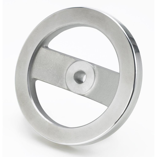 Morton Two Spoke 6.3" Dia. Aluminum Handwheel with Revolving Handle HW-31H - main